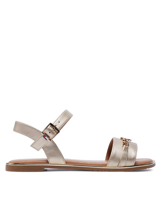 Tommy Hilfiger Tommy Hilfiger Sandale Flat Sandal T3A2-33253-1372 S Auriu
