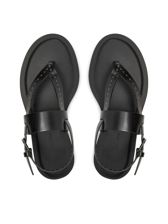 Max Mara Max Mara Sandali Thongstitch 24145210126 Črna