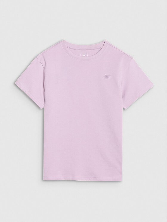 4F 4F T-Shirt 4FJWspring_summer_2025TTSHF2326 Różowy jasny Oversize
