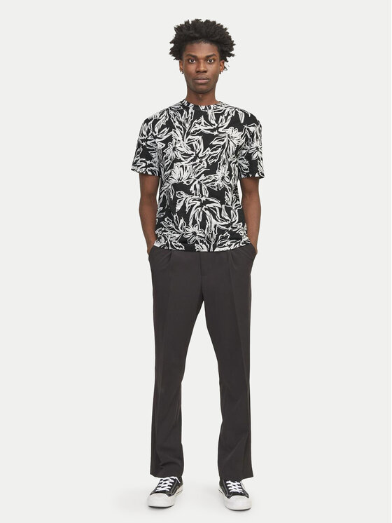 Jack&Jones Jack&Jones T-shirt Lafayette 12250434 Crna Relaxed Fit