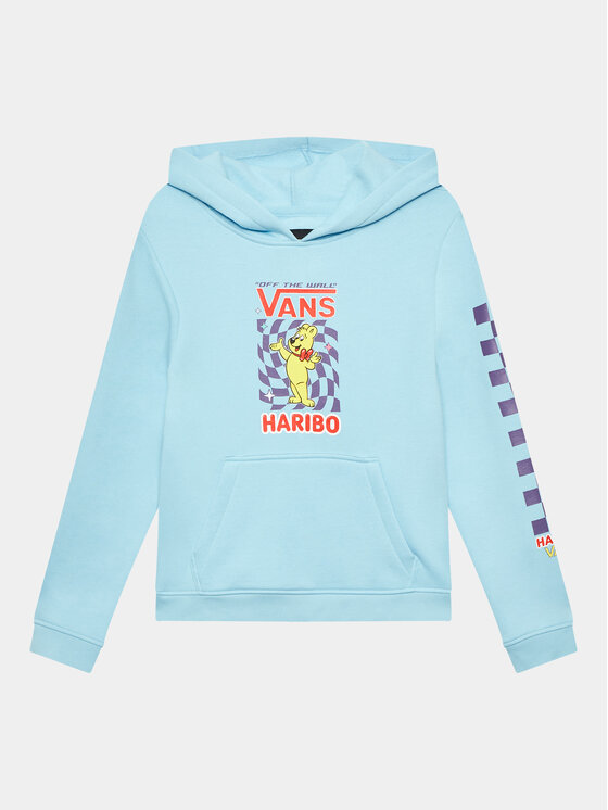 Vans Džemperis ar kapuci HARIBO VN000777 Gaiši zils Regular Fit