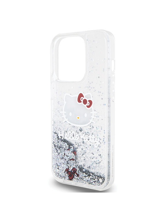 Hello Kitty Hello Kitty Etui na telefon iPhone 15 Pro Srebrny