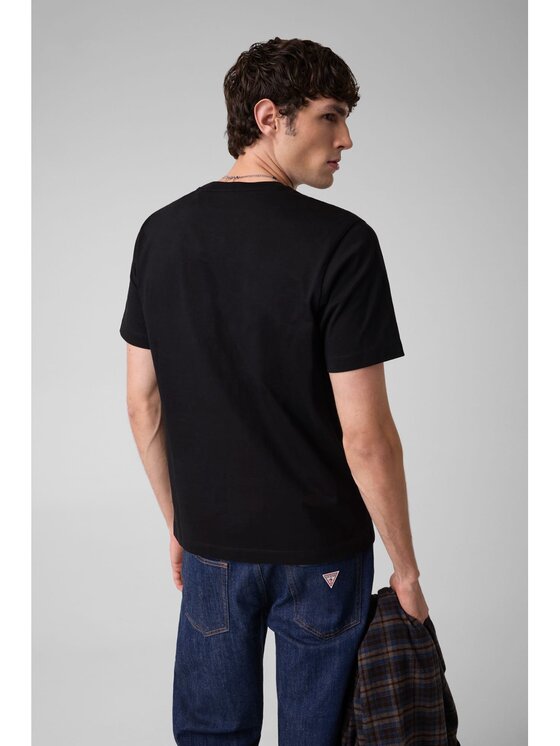 Guess Jeans Guess Jeans T-Shirt 184113 Czarny Classic Fit