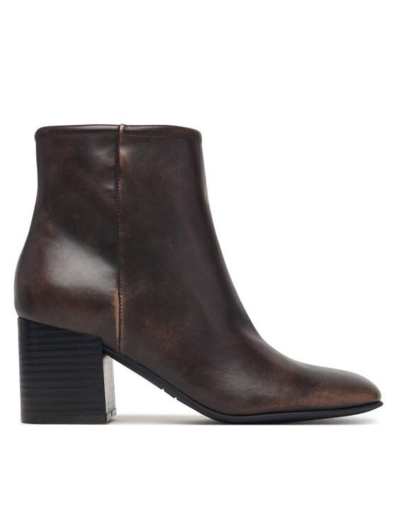 Guess Botine FLFALE LEA10 Maro închis