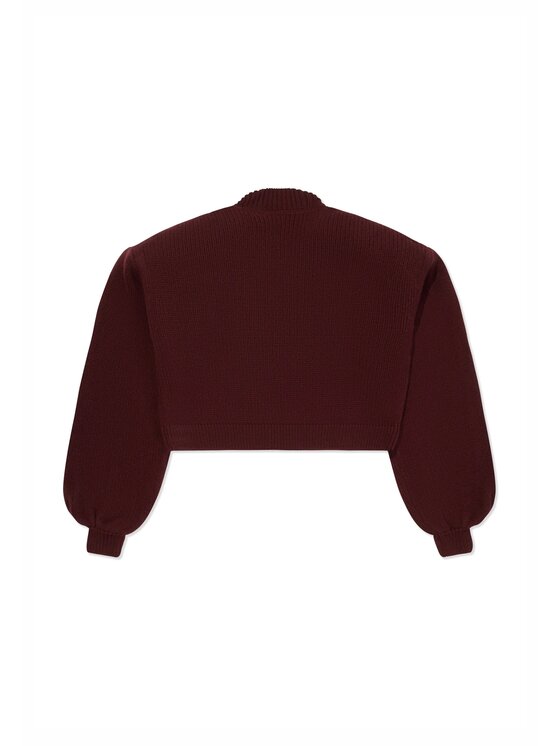 La Mania La Mania Kardigan MARI Bordowy Classic Fit