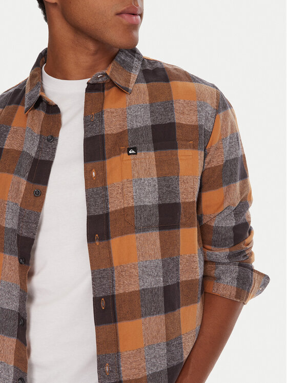 Quiksilver Quiksilver Koszula Motherfly Plaid EQYWT04642 Szary Regular Fit