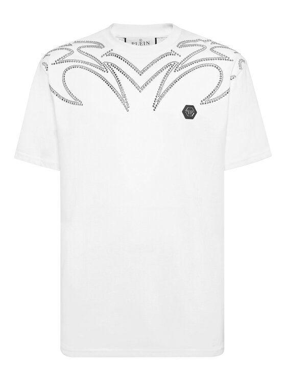 PHILIPP PLEIN PHILIPP PLEIN T-shirt 26245 Bianco Regular Fit