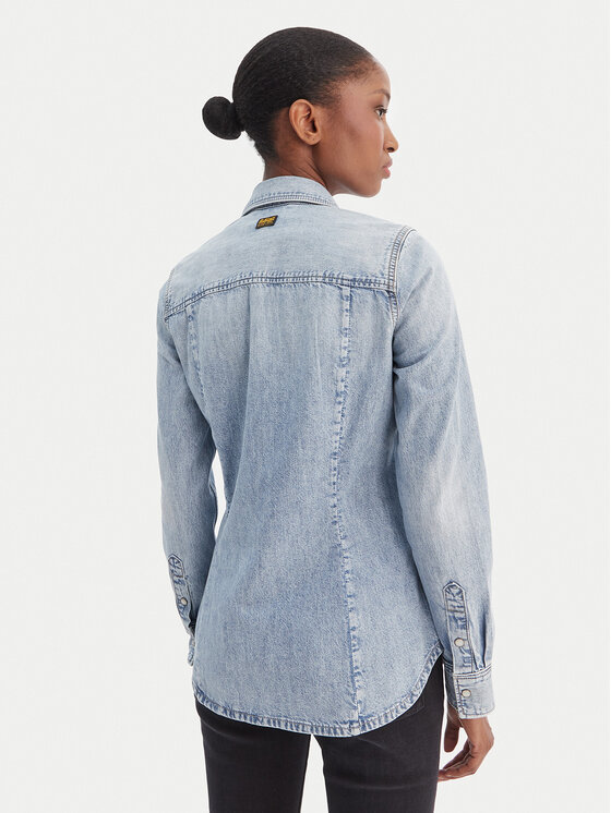 G-Star Raw G-Star Raw džínová košile D27714-D539 Modrá Slim Fit