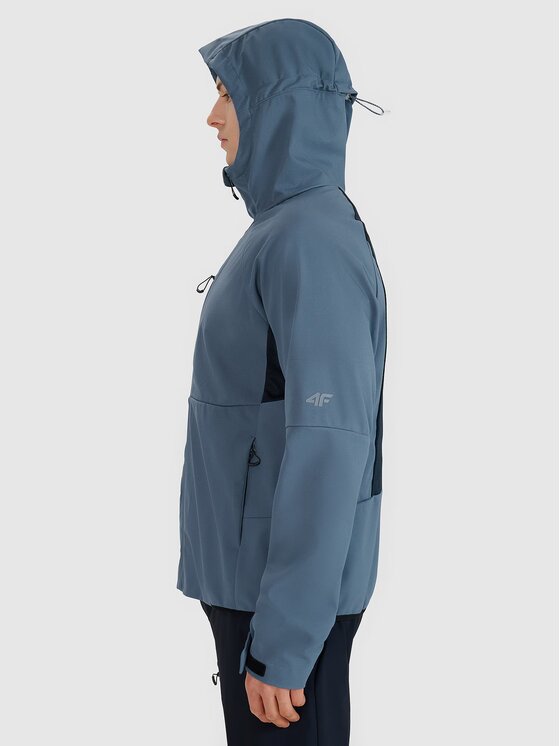 4F 4F Kurtka softshell 4FWSS25TSOFM313-32S Niebieski Regular Fit