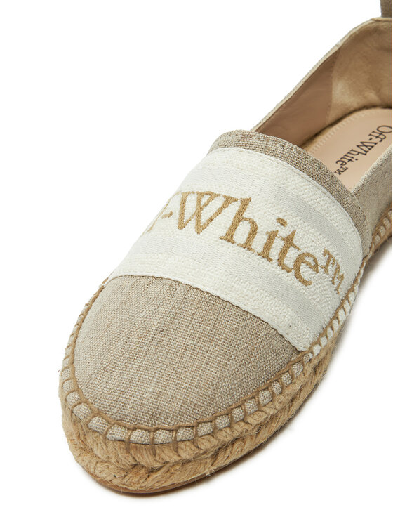 Off-White Off-White Espadryle OWIB014S23FAB0016161 Beżowy