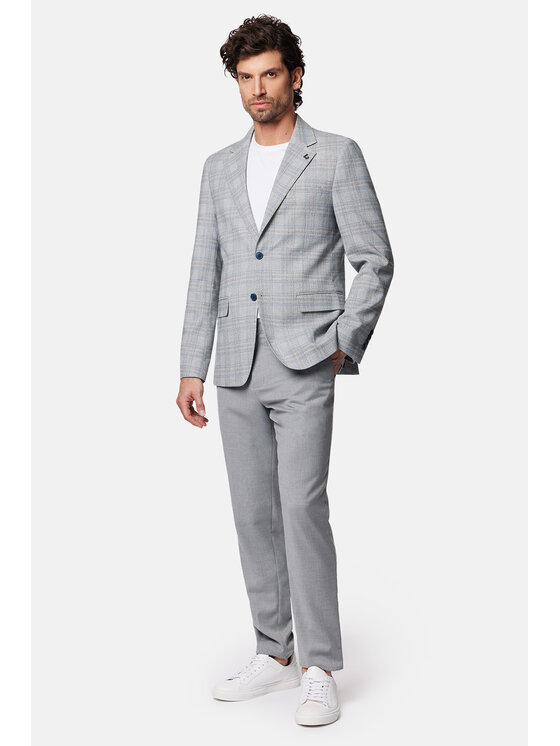 Lancerto Lancerto Marynarka Silsbee MA131124000017 Szary Slim Fit