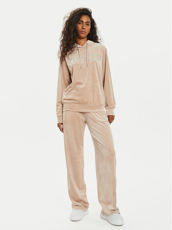 Guess Guess Μπλούζα V4RQ25 KBXI2 Μπεζ Regular Fit