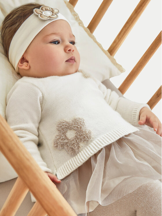 Sukienka elegancka Mayoral, Rozmiar 12M, Écru, 2811