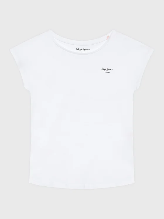 Pepe Jeans T-Shirt Bloomy PG502930 Weiß Regular Fit