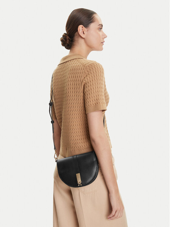 Tommy Hilfiger Tommy Hilfiger Τσάντα Heritage Saddle Bag AW0AW17164 Μαύρο