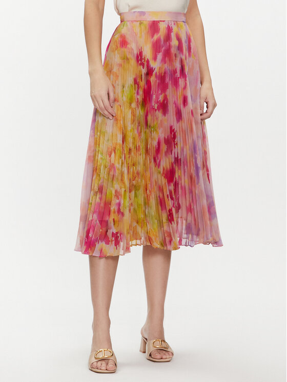 TWINSET Plisovaná sukňa 241TP2592 Farebná Regular Fit
