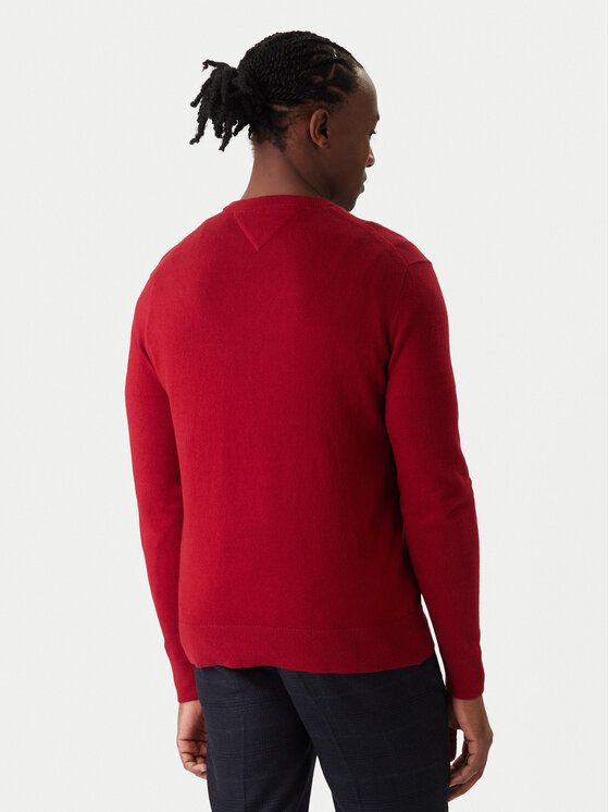 Tommy Hilfiger Tommy Hilfiger Pulover MW0MW28046 Rdeča Regular Fit