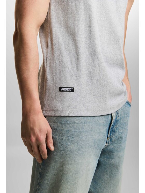 PROSTO. PROSTO. Tank top Brooklyn Szary Regular Fit