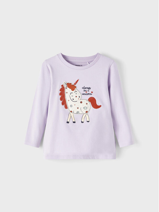 NAME IT Blúzka 13210313 Fialová Regular Fit