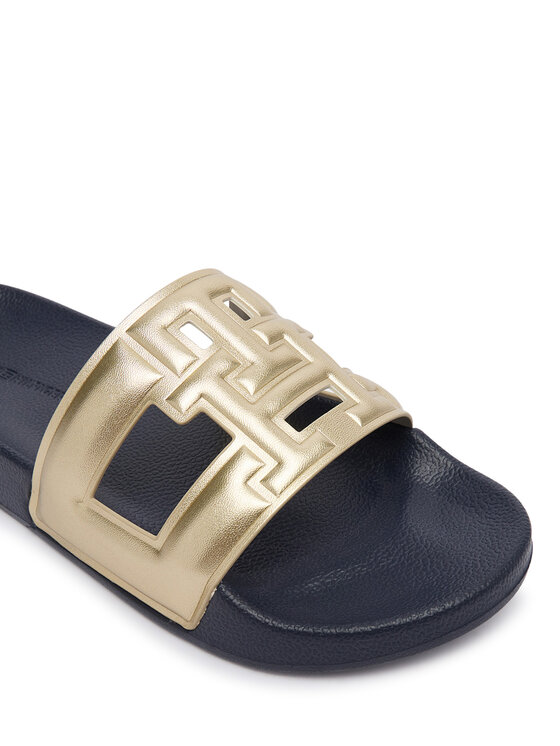 Tommy Hilfiger Tommy Hilfiger Παντόφλες Th Pool Slide FW0FW09613 Χρυσό