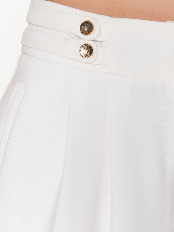 NAF NAF NAF NAF Pantaloni di tessuto Efonda XENP57 Écru Regular Fit