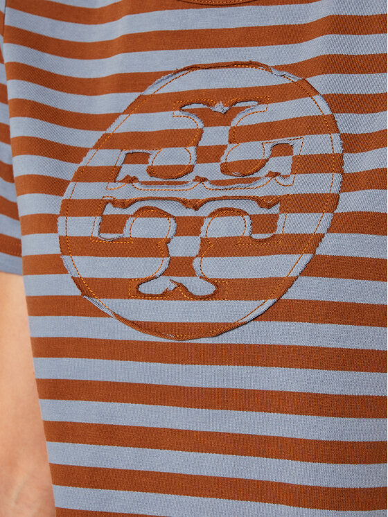 Tory Burch Tory Burch Tricou Striped Logo 63871 Maro Regular Fit