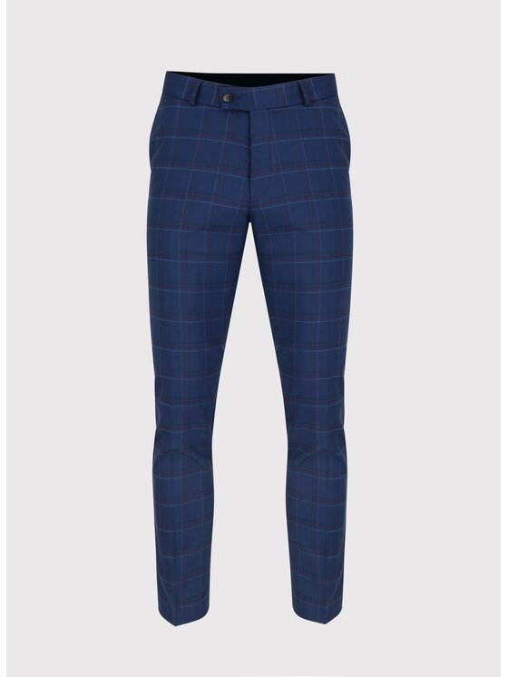 Pako Lorente Pako Lorente Spodnie garniturowe P24SF-6G-005 Granatowy Slim Fit