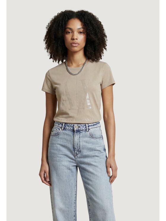 Armani Exchange Armani Exchange T-shirt 8NYTCX YJG3Z Beige Shirt Fit