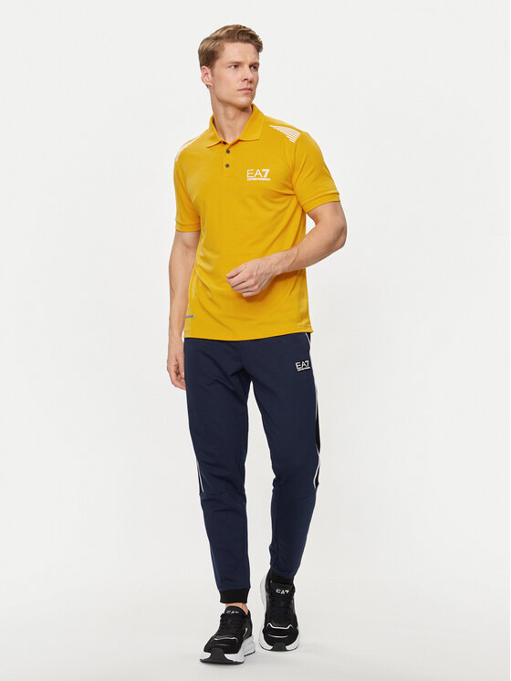 EA7 Emporio Armani EA7 Emporio Armani Polo 3DPF51 PJULZ 1680 Žuta Regular Fit