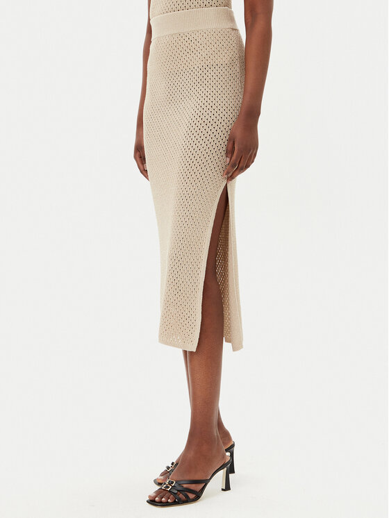 Marella Marella Pouzdrová sukně Arak2 2513301022 Béžová Slim Fit