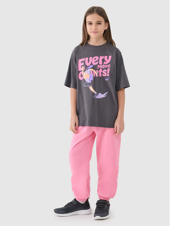 4F 4F T-Shirt 4FJASAW24TTSHF2592-022S Czarny Oversize