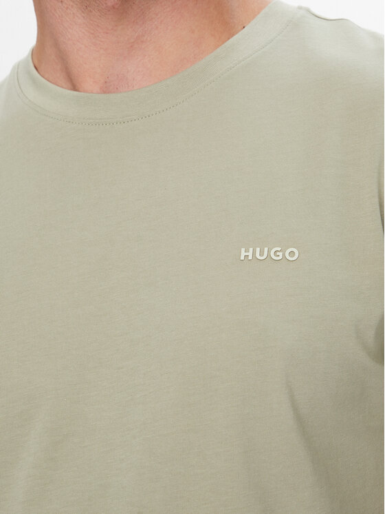 HUGO HUGO Тишърт Dero222 50466158 Светлозелен Regular Fit