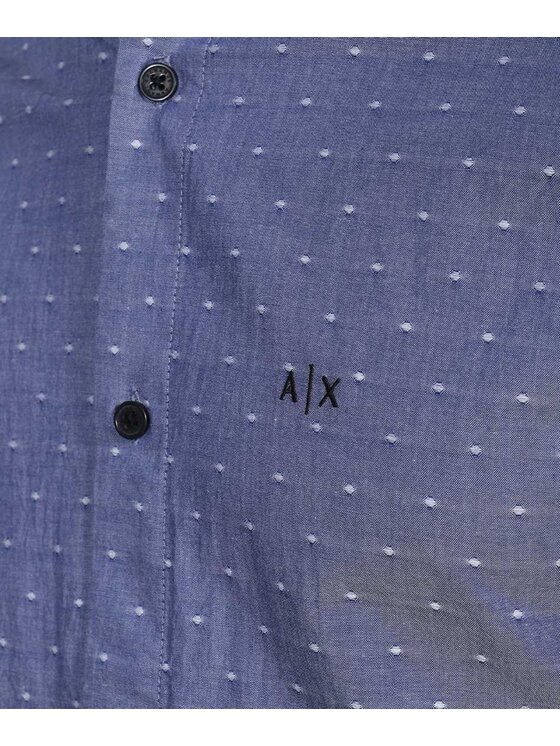 Armani Exchange Armani Exchange Košile 3RZC28 ZN1BZ 85CG Modrá Slim Fit