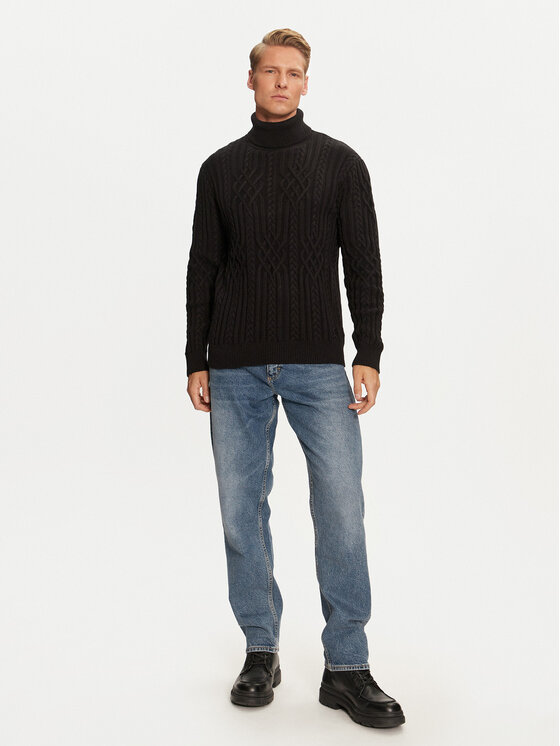 Guess Guess Rollkragenpullover M4BR18 Z3HD1 Schwarz Regular Fit