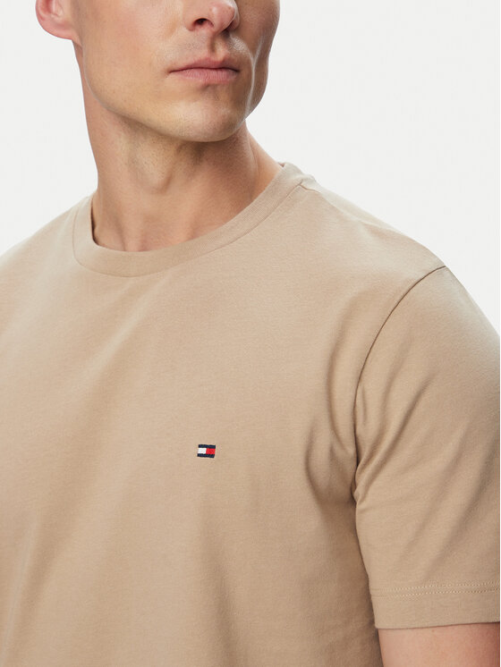 Tommy Hilfiger Tommy Hilfiger Тишърт Ess Seasonal MW0MW39995 Бежов Regular Fit