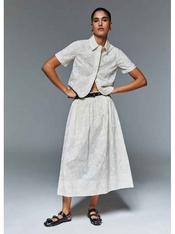 Liu Jo Liu Jo Gonna maxi WA6455T472AP9417 Bianco Regular Fit