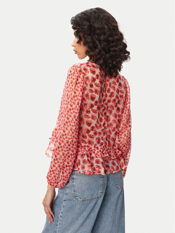 French Connection French Connection Блуза Poppy 729G9 Червен Regular Fit