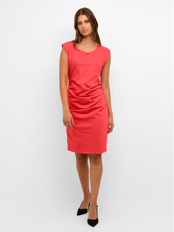 Kaffe Kaffe Rochie cocktail India 10508422 Roșu Slim Fit