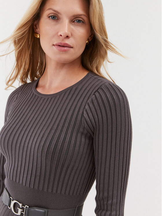 Guess Guess Strickkleid W2BK29 Z2YJ2 Grau Regular Fit