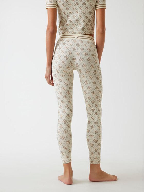 Guess Guess Текстилни панталони 179838 Бежов Slim Fit