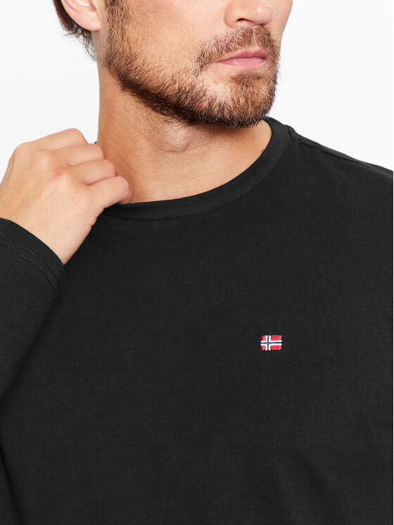 Napapijri Napapijri Longsleeve Salis NP0A4HN7 Μαύρο Regular Fit