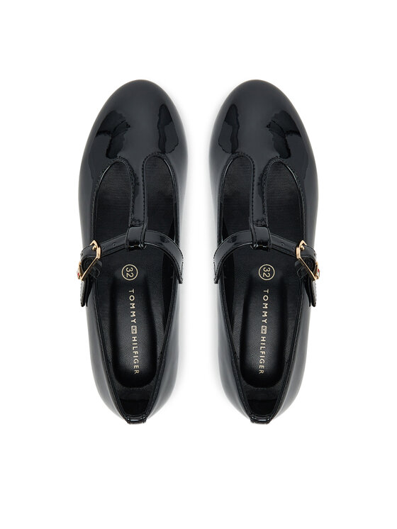 Tommy Hilfiger Tommy Hilfiger Polobotky Ballerina T3A3-34000-0774 S Černá