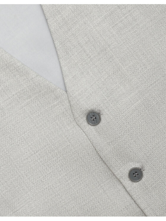 Borgio Borgio Kamizelka pantane Szary Slim Fit