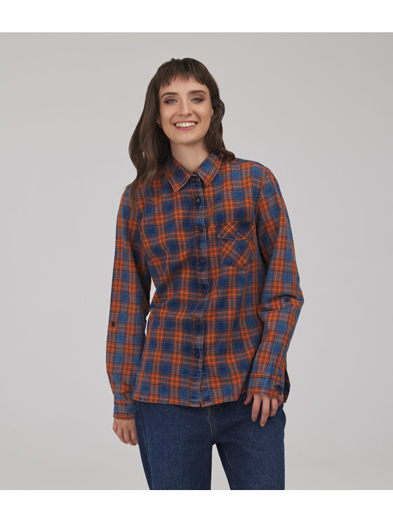 Lee Cooper Lee Cooper Koszula jeansowa ANABEL Granatowy Regular Fit