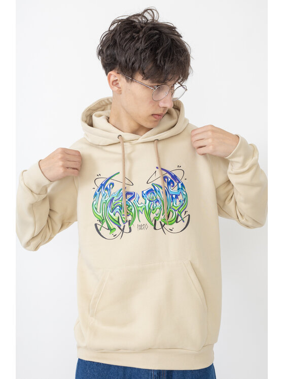 Palto Palto Bluza Sci-Fi Beżowy Comfort Fit