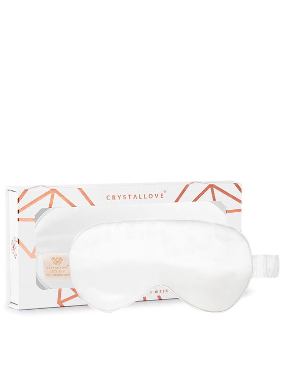 Opaska na oczy Crystallove, Biała