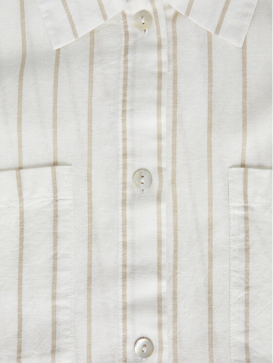 JJXX JJXX Φόρεμα πουκάμισο Sana 12249747 Λευκό Relaxed Fit