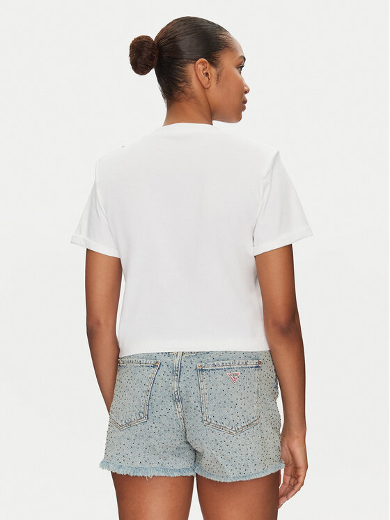Guess Guess Póló W5GI15 K8FQ4 Fehér Regular Fit