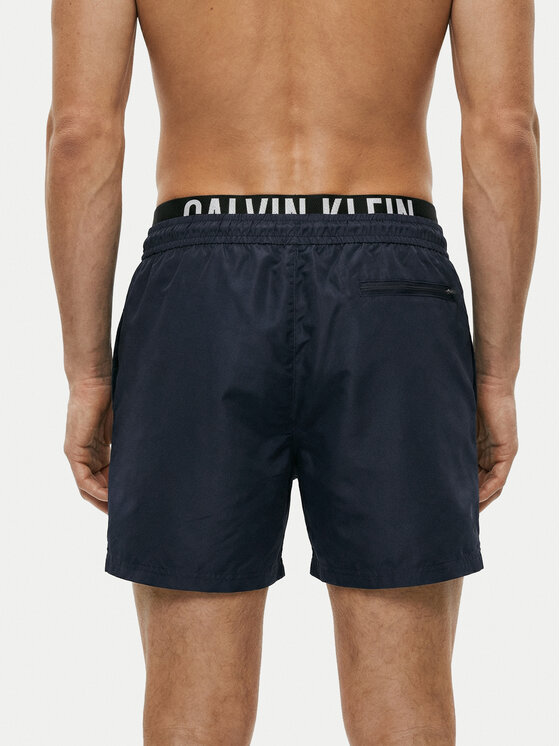 Calvin Klein Swimwear Calvin Klein Swimwear Szorty kąpielowe LV00N61015 Granatowy Regular Fit