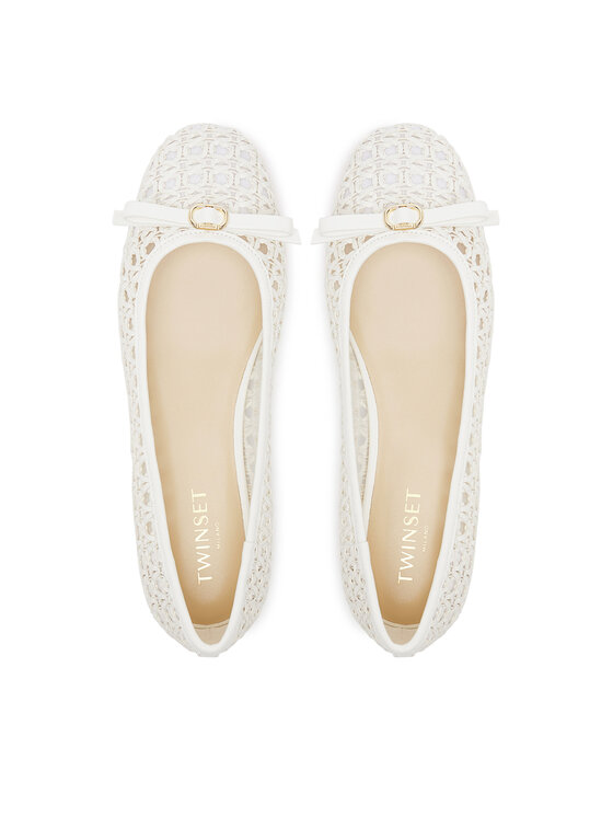 TWINSET TWINSET Ballerinas 251TGT030 Weiß